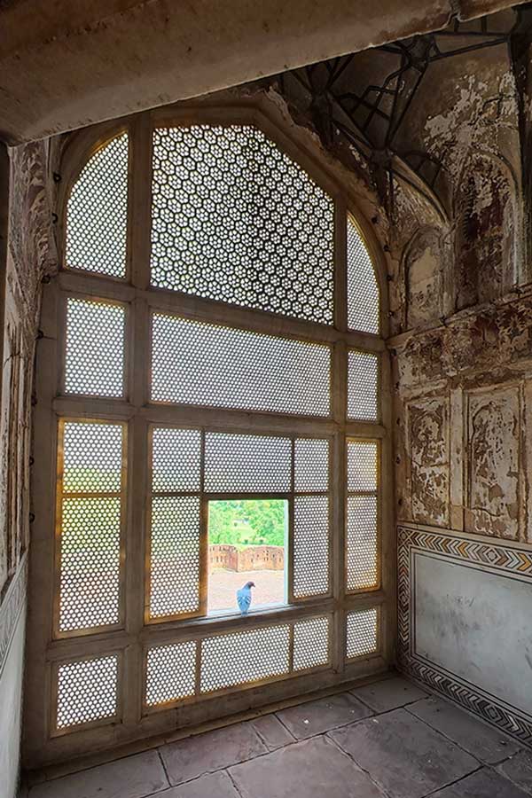 Old Net Wall in Sheesh Mehal - Lahore Fort