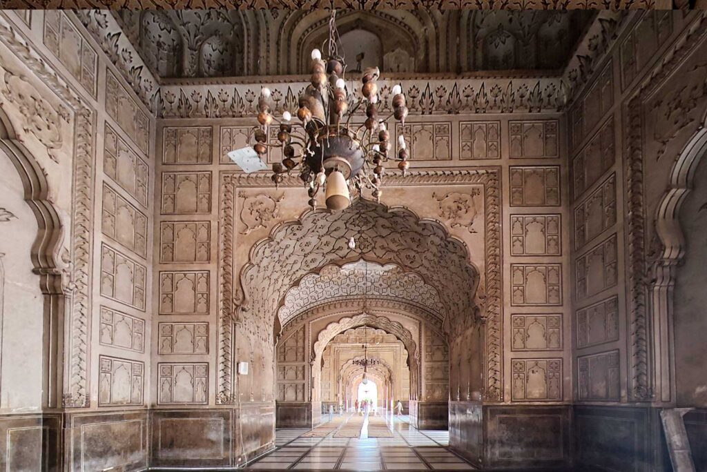 Interior of Badshahi Mosque, Lahore