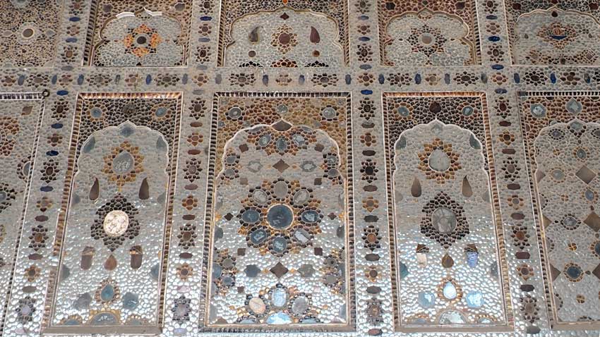 Wall Close of Sheesh Mehal, Shahi Qila, Lahore